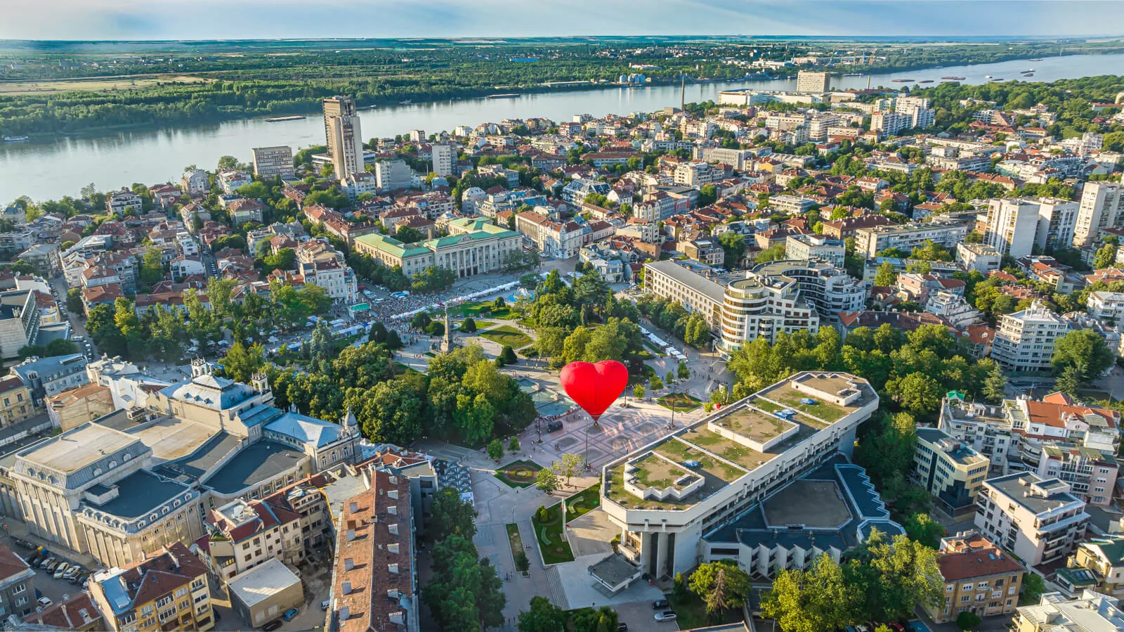 Панорамна гледка към Русе
