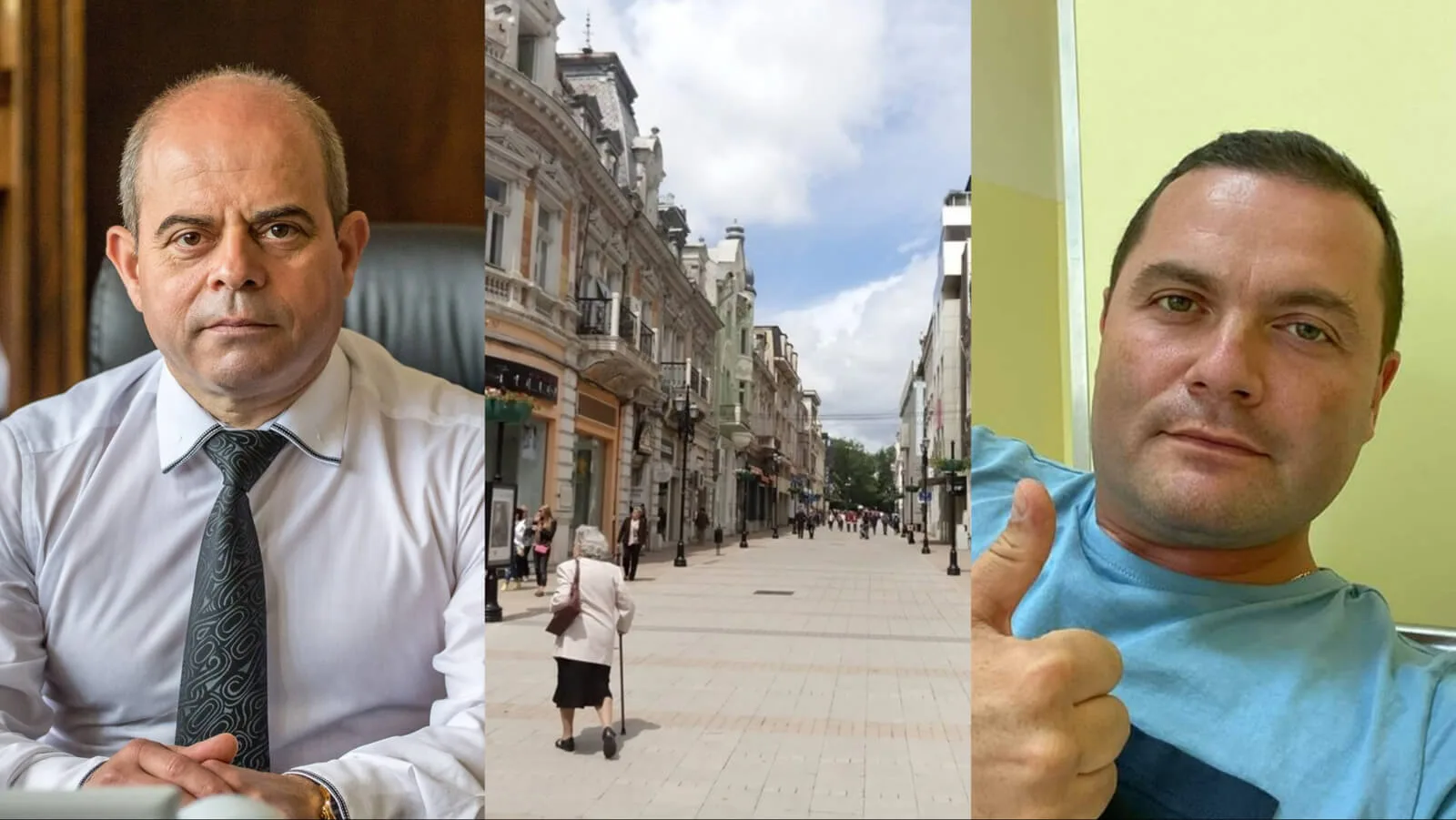 Колаж за демографския спад и намаляването на населението на Русе