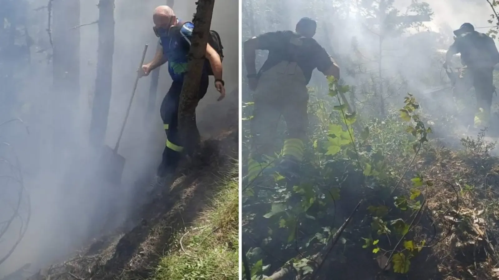 Мълния запали пожар в Пирин, димът се вижда от Банско и Разлог