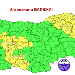 Жълт код за бури и валежи в Русе на 21 юли