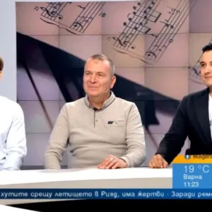Симеон Владов, Ивелин Желев и Мариян Крачунов в студиото на Bulgaria ON AIR