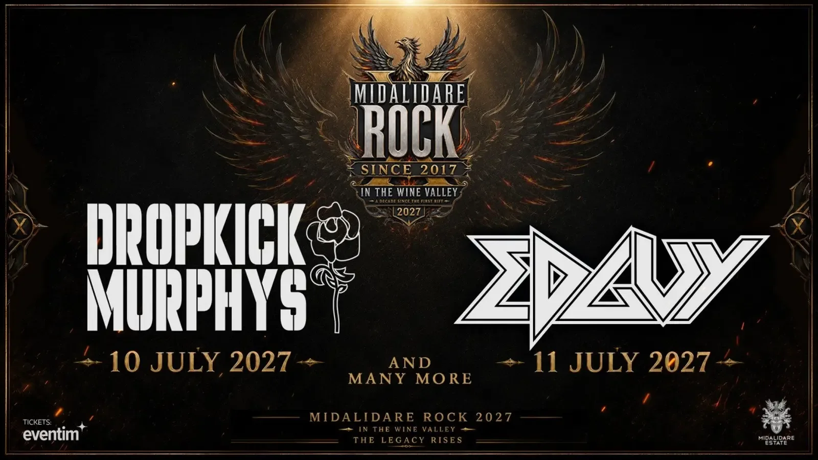 Edguy ще бъдат ко-хедлайнери на Midalidare Rock през 2027 г.