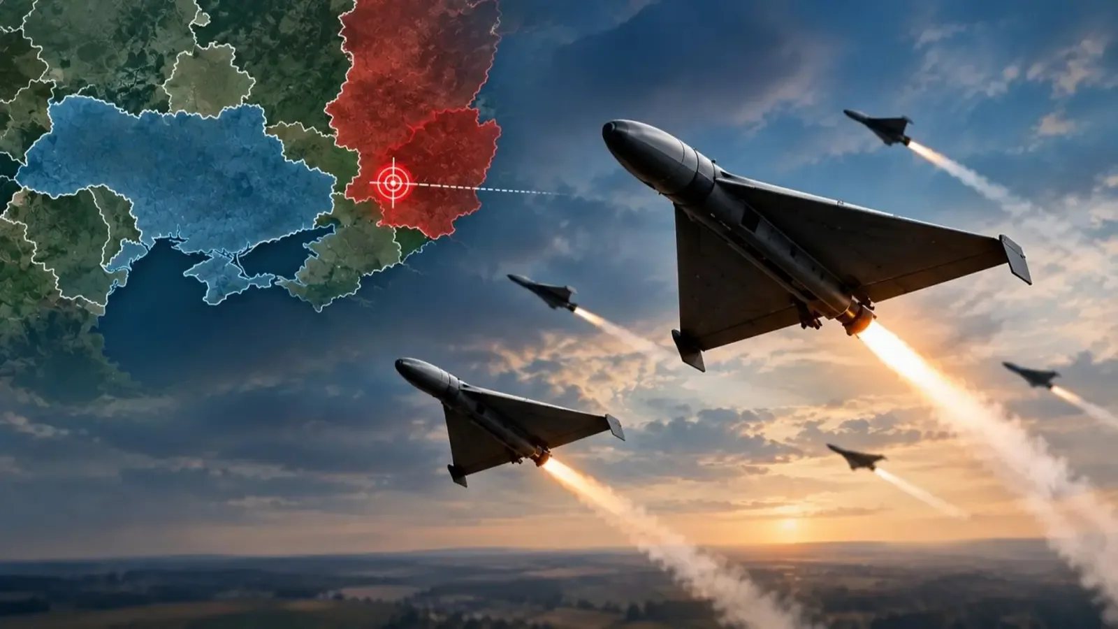 Русия почти завърши база за реактивни дронове край фронта